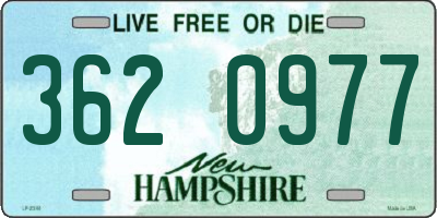 NH license plate 3620977