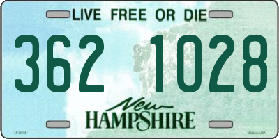 NH license plate 3621028