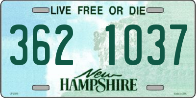 NH license plate 3621037