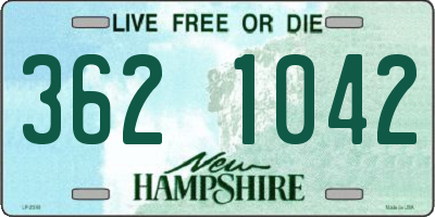 NH license plate 3621042