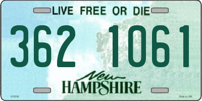 NH license plate 3621061