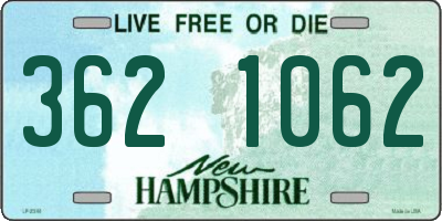 NH license plate 3621062