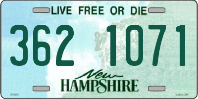NH license plate 3621071