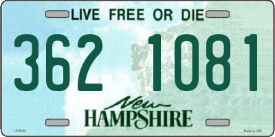 NH license plate 3621081