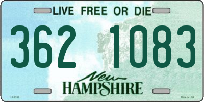 NH license plate 3621083