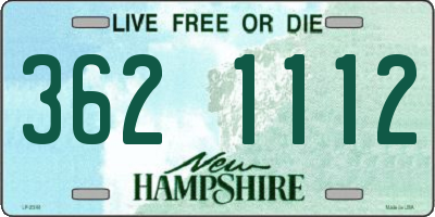 NH license plate 3621112