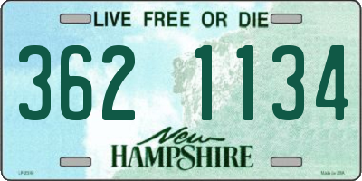 NH license plate 3621134