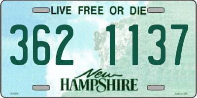 NH license plate 3621137