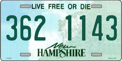 NH license plate 3621143