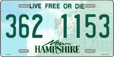 NH license plate 3621153