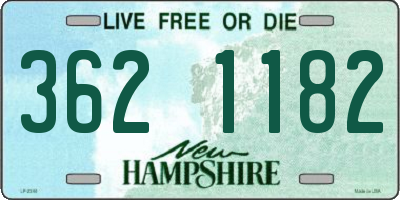 NH license plate 3621182