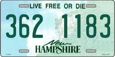 NH license plate 3621183