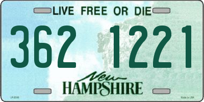 NH license plate 3621221