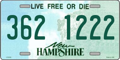 NH license plate 3621222