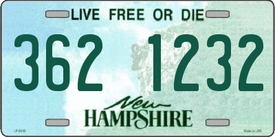 NH license plate 3621232