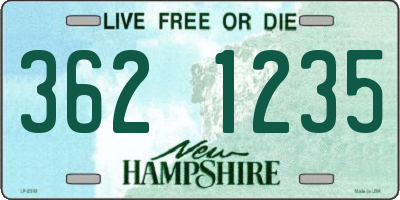 NH license plate 3621235