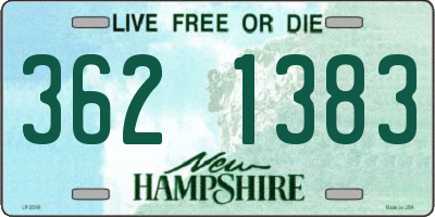 NH license plate 3621383
