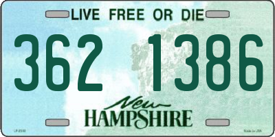 NH license plate 3621386