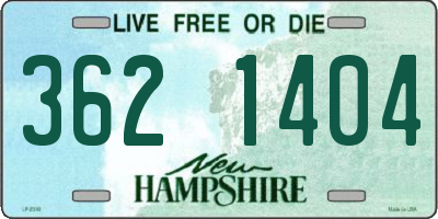NH license plate 3621404