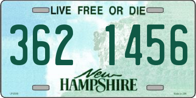 NH license plate 3621456