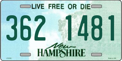 NH license plate 3621481