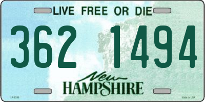 NH license plate 3621494
