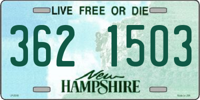NH license plate 3621503