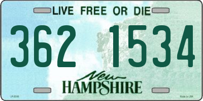 NH license plate 3621534