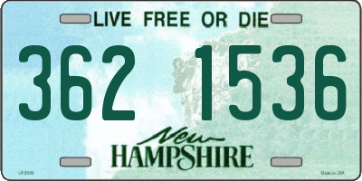 NH license plate 3621536