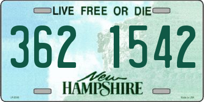 NH license plate 3621542