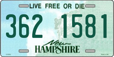 NH license plate 3621581