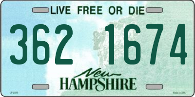 NH license plate 3621674