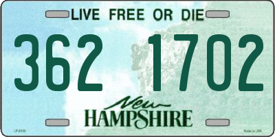 NH license plate 3621702