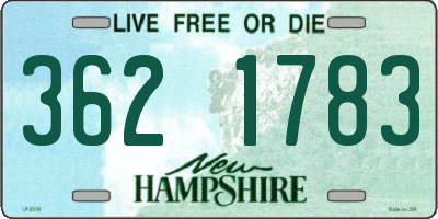 NH license plate 3621783