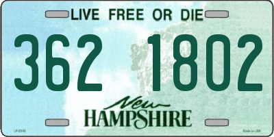 NH license plate 3621802