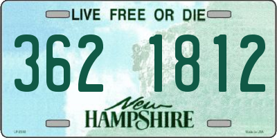 NH license plate 3621812