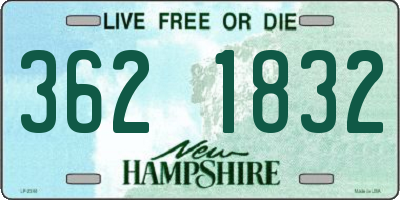 NH license plate 3621832