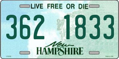 NH license plate 3621833