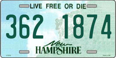 NH license plate 3621874