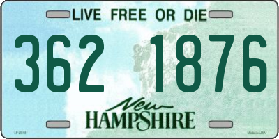 NH license plate 3621876