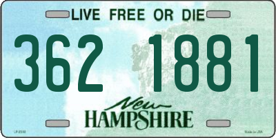 NH license plate 3621881