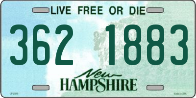 NH license plate 3621883