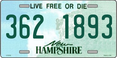 NH license plate 3621893