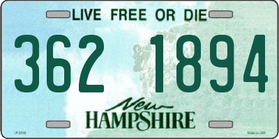 NH license plate 3621894