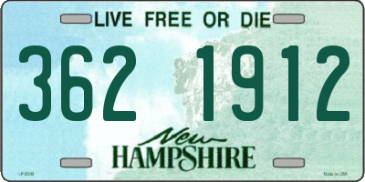 NH license plate 3621912
