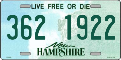 NH license plate 3621922