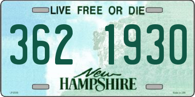 NH license plate 3621930
