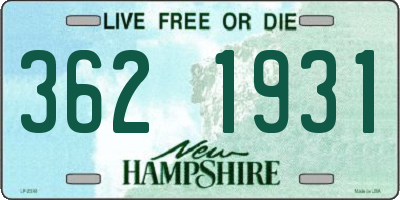 NH license plate 3621931