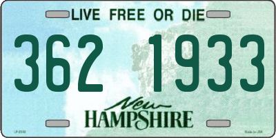 NH license plate 3621933