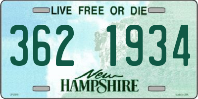 NH license plate 3621934
